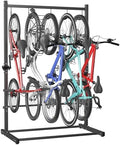 TORACK Freestanding Hanging Bike Stand, 5 Bikes Vertical Bike Storage by TORACK