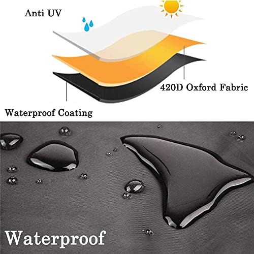 8 Foot Outdoor Picnic Table Cover Waterproof Heavy Duty 96 Inch - Image 3