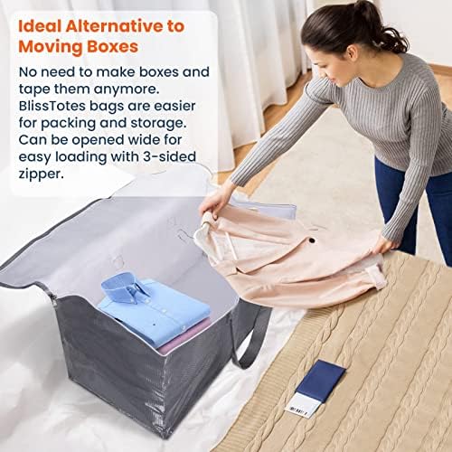 BlissTotes Large Moving Bags, Storage Bags, 93L-10 Pack - Image 4