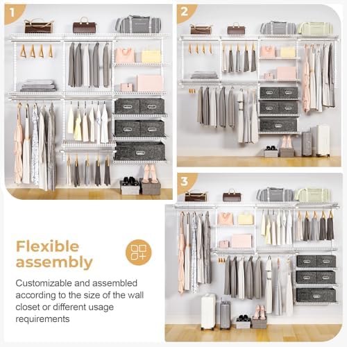 Sturdy Closet Organizer System: 8.7 Ft. Custom Metal Wire Shelving - Image 6