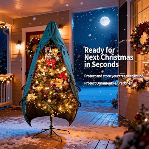 Upright Christmas Tree Storage Bag - Fits 8 Ft to 10 Ft Trees - Image 3