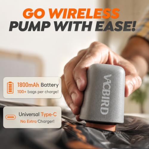 Rechargeable Wireless Pump Travel Storage Bags Set - 15 Pack Small Size Vacuum Bags for Travel & Home, Space-Saving Compression Packing for Clothes, Suitcase Luggage - Image 2