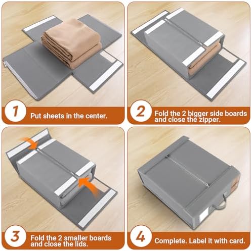 StorageTastic Bed Sheet Closet Organizers and Storage Under Bed Storage - Image 4