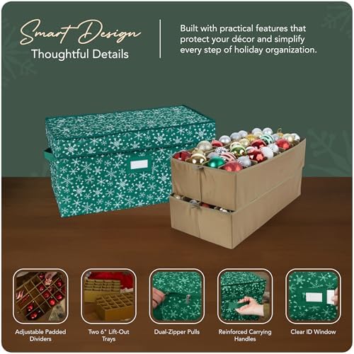 Covermates Adjustable Ornament Storage Box, 25.5" W x 13" D x 12.5" H - Image 4
