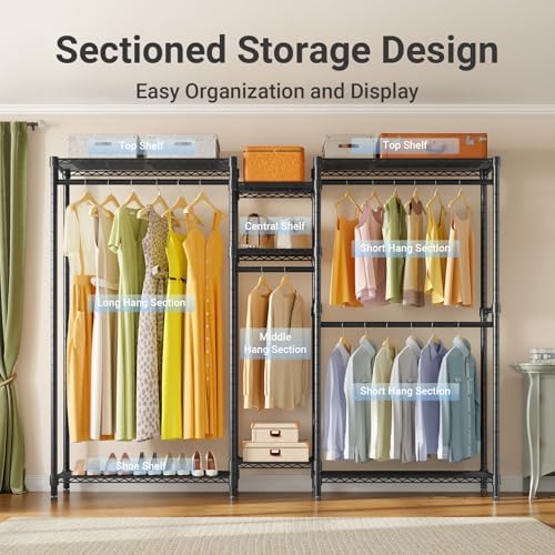 VIPEK Classic V6 Plus Wire Garment Rack, Dynamic Closet System Adjustable - Image 3