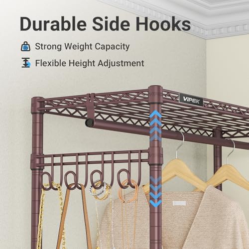 VIPEK R2 Plus Heavy Duty Clothing Rack Rolling Closet for Hanging Clothes - Image 4