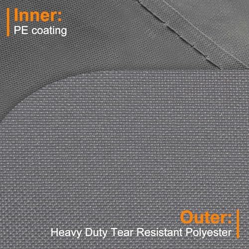 NettyPro Rolling Cushion Storage Bags with Wheel and Handle, Large Storage Container for Furniture Pillow Christmas Tree 7.5 Ft, 50 x 15 x 25 Inch, Grey - Image 2