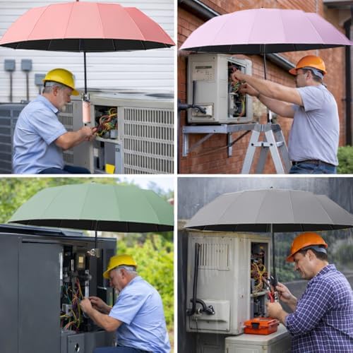 Hvac Umbrella with Magnetic Base & Clamp, Outdoor Work Umbrella - Image 7