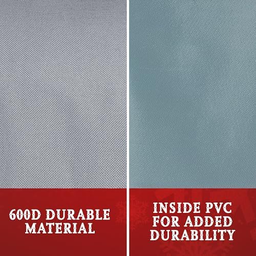 Premium Christmas Light Storage Bag – Heavy-Duty 600D Tear-Proof Material with Reinforced Handles – Includes 3 Reels, Stores up to 375 Ft of Mini Lights & Extension Cords – Grey with PVC Lining - Image 6