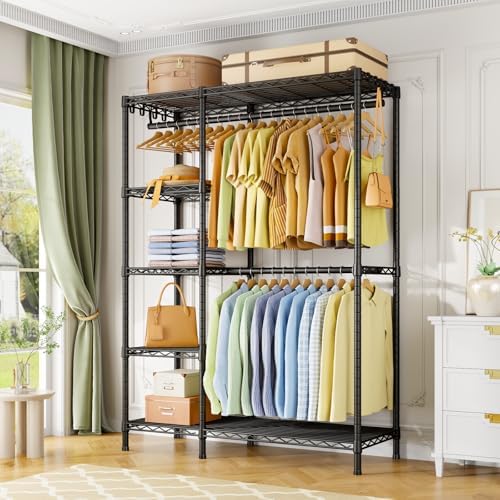 Ulif F2 Clothes Rack, 5 Tiers Heavy Duty Garment Rack for Bedroom - Image 2