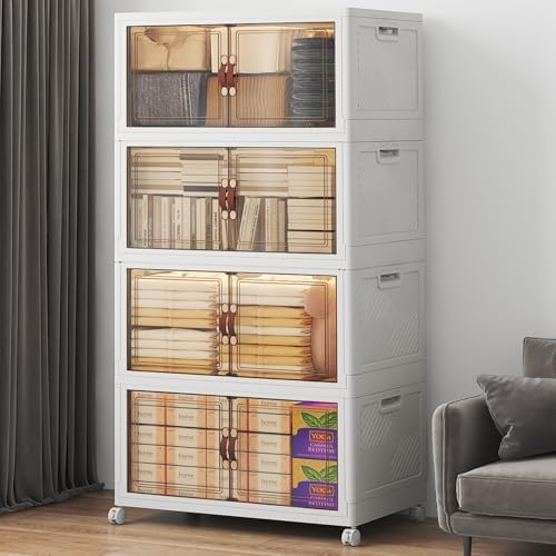 UAMFURI Stackable Storage Bins with Lids, 480QT Lockable Storage Cabinet by UAMFURIDirect