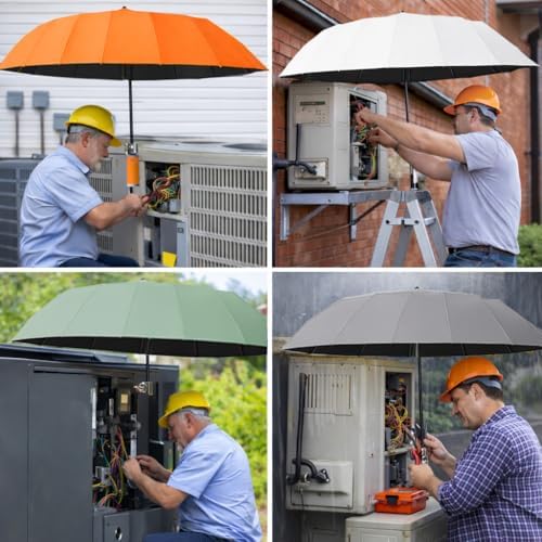 Hvac Umbrella with Magnetic Base & Clamp, Outdoor Work Umbrella - Image 7