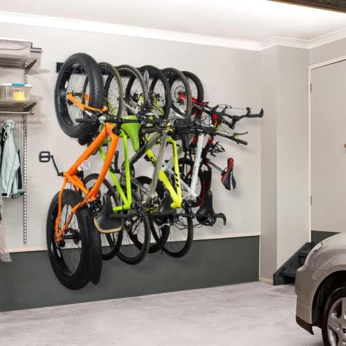Ultrawall Stainless Steel Bike Storage Rack, Wall Mount 6 Bike Hanger - Image 2