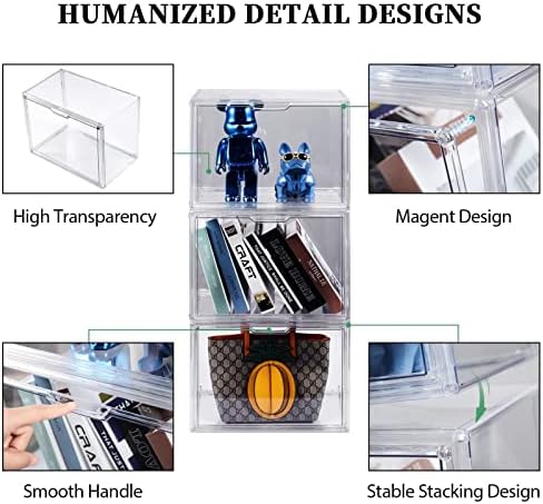 starogegc Purse Organizer for Closet, Clear Acrylic Display Case, 5Pack - Image 4