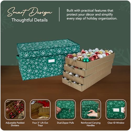 Covermates Adjustable Ornament Storage Box, 25.5" W x 13" D x 12.5" H - Image 4