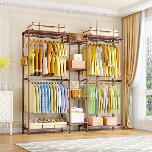 Ulif E4 Clothes Rack, Heavy-Duty Garment Rack Can Be L-Shaped Closet System - Image 2