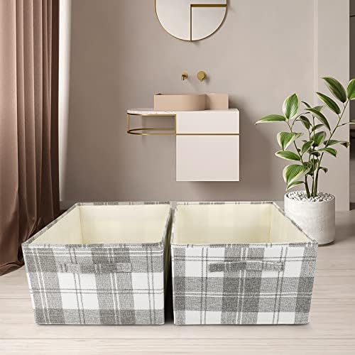 ANMINY Fabric Storage Bins Baskets, 16 x 10 Inch 6 Pack, Washable, Foldable - Image 7