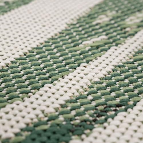 Paco Home Outdoor Rug Beige Green with Floral Palm Leaf Design Waterproof, Size: 8'2'' x 11'2'' - Image 2