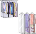 MISSLO 1 Pack 40" Garment Cover + 3 Pack 60" Garment Bags by MISSLO