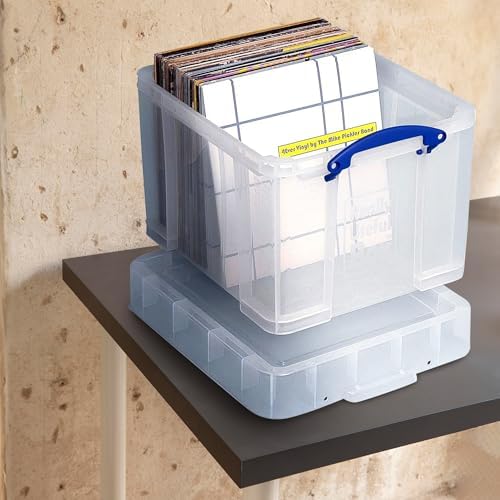 Really Useful Box 35 Liter Storage Container with XL Snap Lid, Clear - Image 5