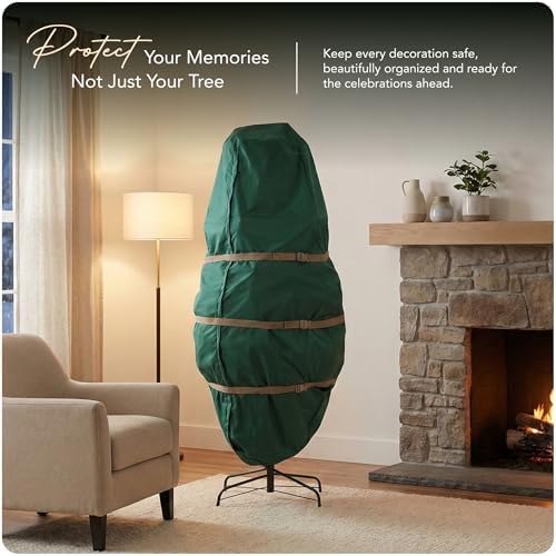 Covermates Upright Christmas Tree Storage Bag, Green - Image 2