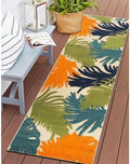 Rugshop Lucca Indoor/Outdoor Contemporary Floral Runner Rug Multi 2' x 7' by Rugshop