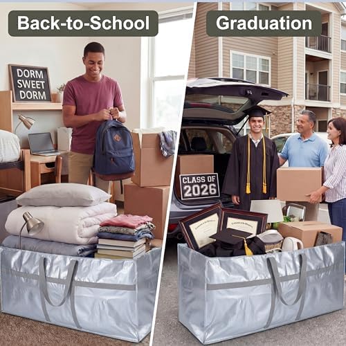4 Pcs 66 Gallon Extra Large Moving Bags Heavy Duty Storage Bag - Image 5