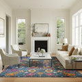 Nourison Home Passion Denim 9' x 12' Area Rug - Easy Clean, Non Shedding, Bed Room, Living Room, Dining Room, Kitchen (9' x 12') by NourisonHome