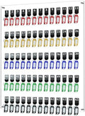 65 Hooks Acrylic Key Board with Numbers, Wall Mount Key Holder Rack with 65 Tags, Key Storage Organization, Clear Hanging Board for Garage, Car Dealer, Office, Home, Hotel, Real Estate, School by Nalwort