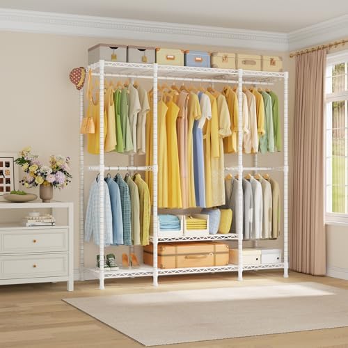 Ulif E3 Heavy Duty Garment Rack 4-Tier Freestanding Closet Organizer System - Image 2