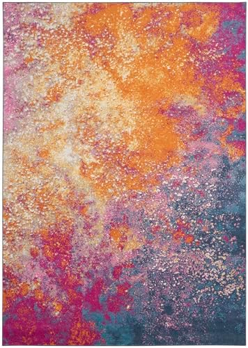 Nourison Home Passion 9' x 12' Multicolor Fabric Modern Area Rug (9' x 12') - Image 5