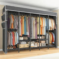 Raybee Clothes Rack with Cover, Portable Closet 1200LBS Adjustable Shelves by Raybee