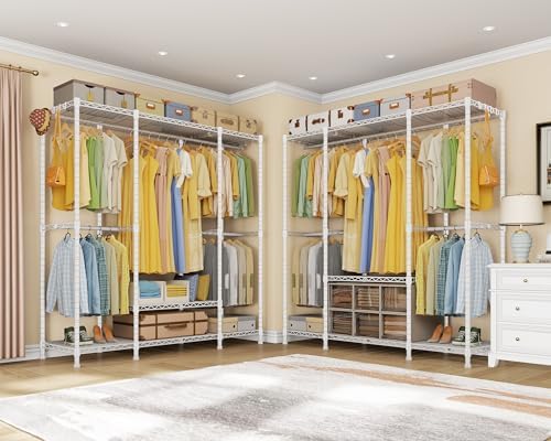 Ulif E3 Heavy Duty Garment Rack 4-Tier Freestanding Closet Organizer System - Image 5