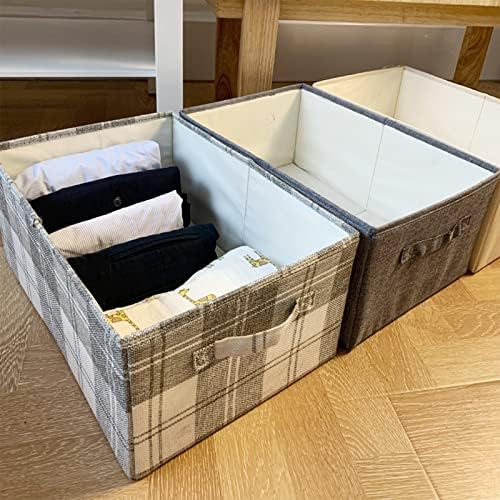 ANMINY Fabric Storage Bins Baskets, 16 x 10 Inch 4 Pack, Washable, Foldable - Image 2