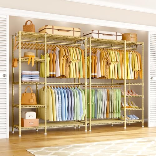 Ulif F2 Clothes Rack, 5 Tiers Heavy Duty Garment Rack for Bedroom - Image 4
