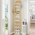 Hzuaneri 10 Tiers Vertical Shoe Rack, Tall Shoe Shelf with 2 Hooks by Hzuaneri