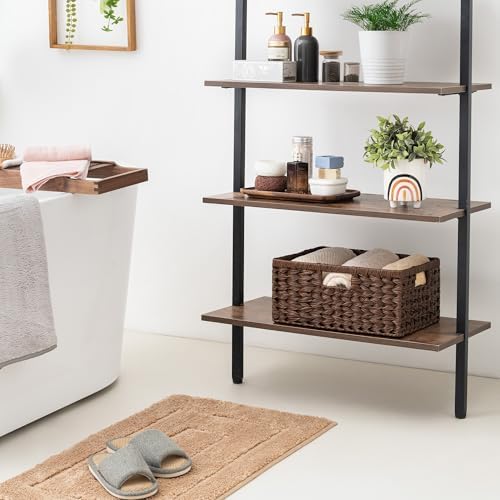 GRANNY SAYS Wicker Storage Baskets for Shelves, Plastic Brown Basket,1-Pack - Image 3