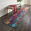Nourison Home Celestial Atlantic 2'2" x 10' Area Rug - Easy Clean, Non Shedding, Bed Room, Living Room, Dining Room, Kitchen (10' Runner) by NourisonHome
