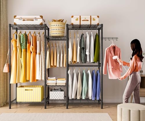 Heavy Duty Garment Rack, Portable Wardrobe Clothes Rack - Image 5