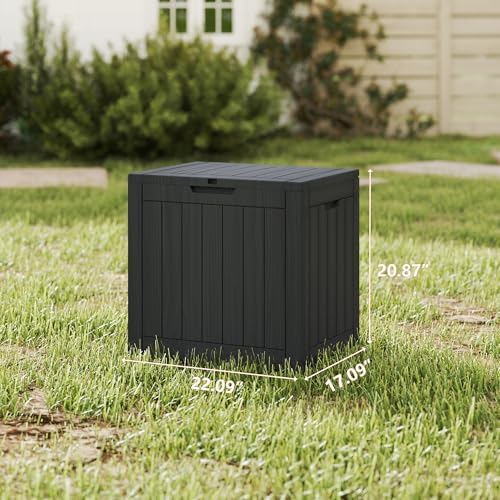 35 Gallon Pro Deck Boxes Outdoor Waterproof, Outdoor Storage Box with Lockable Lid & UV-Resistant for Patio Furniture, Outdoor Cushions, Garden Tools and Pool Supplies, Black - Image 2