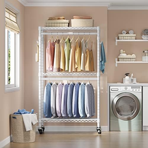 VIPEK R2 Medium Clothes rack for Hanging Clothes Rolling Closet System - Image 4