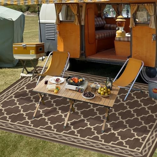 GAOMON Outdoor Rug 8x10 ft Waterproof Reversible Patio Rug - Image 4