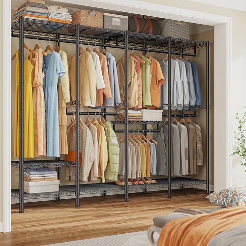 Raybee Clothes Rack, Heavy Duty Freestanding Closet Storage System 1100LBS - Image 5