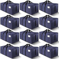 HOMESURE Supports 200lbs Heavy Duty Moving Bags - Strong Zipper & Wrap-Around Handles - Water-Resistant Storage Totes, Durable Alternative to Moving Boxes - 12 Pack - Blue by testVendor01-gamma