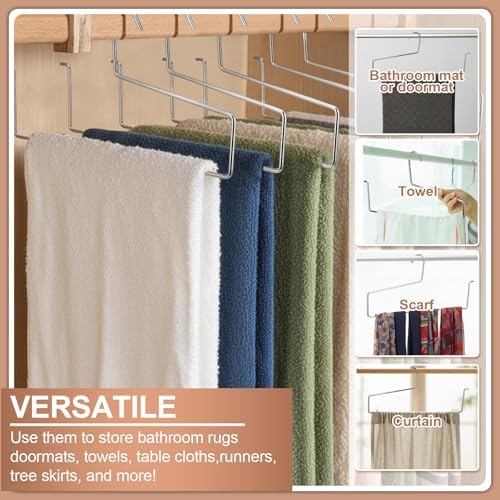 Cinnvoice 10 Pcs Blanket Hangers 21 Inch Heavy Duty Quilt Hanger - Image 4