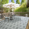 fifame 9x12 Outdoor Rug, Plastic Woven Patio Mat, Waterproof RV Camping Rug by fifame