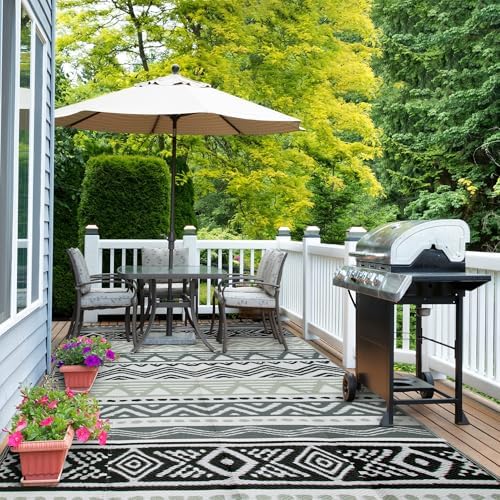 Lahome Outdoor Rug Waterproof, 6x9 Outdoor Plastic Straw Rug for Camping RV - Image 6