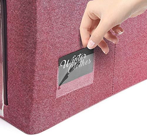 Sorbus Jumbo Clothing Storage Bins with Clear Window (4 Pack, Pink) - Image 5