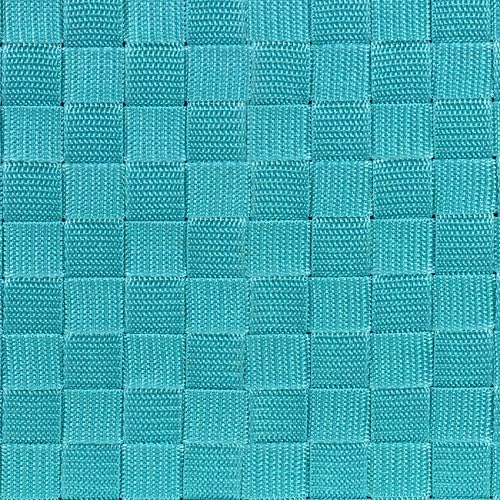 Sorbus Woven Storage Basket with Lid, Set of 3 (Aqua) - Image 7