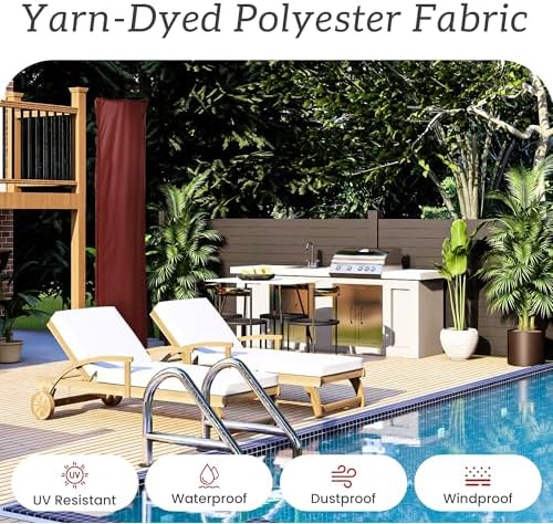 Cantilever Patio Umbrella Cover with Zipper and Rod - Image 3